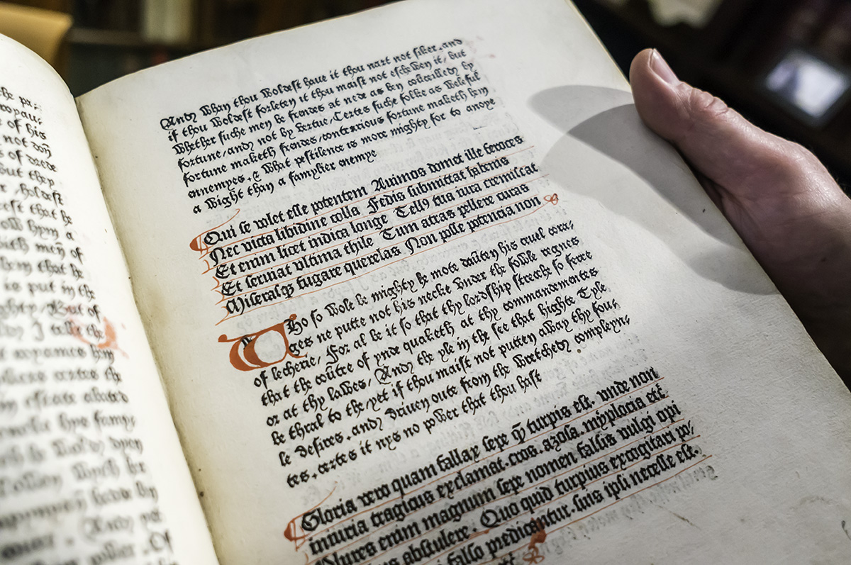 Two-page spread from the book